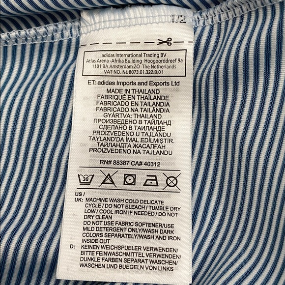 Adidas Coverup/Dress Gradient Blue Sleeveless. Size S - Picture 9 of 12